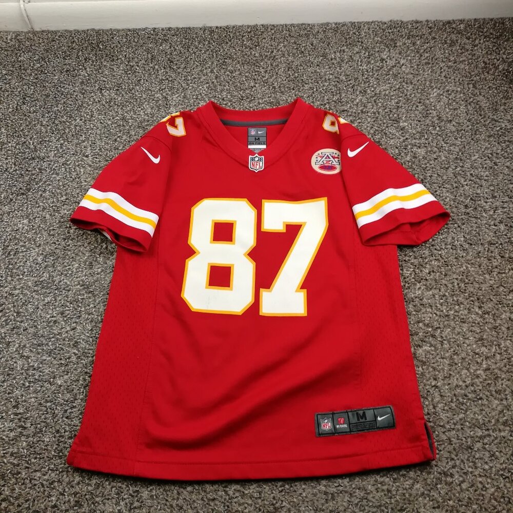Travis Kelce Kansas City Chiefs Jersey Nike On Field Red Youth Boys Medium
